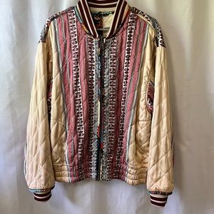 Free people Reversible Bomber Jacket